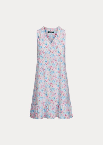 Dámské Noční Košilka Ralph Lauren Floral Cotton - 21758-LWSG